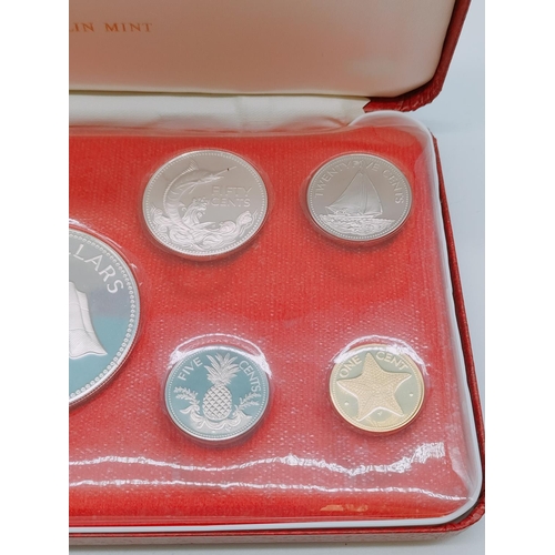 47 - 1974 Commonwealth of the Bahamas Proof Set by Franklin Mint Uncirculated in Presentation Box with Ce... 