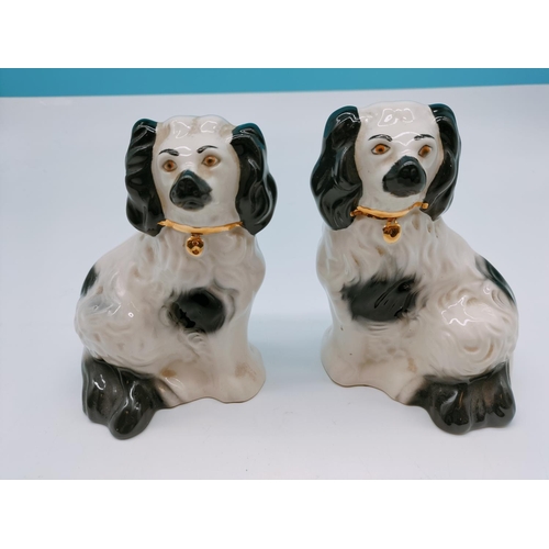 482 - Pair of Beswick 15cm Mantle Dogs.