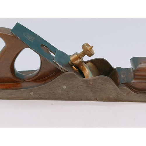 10 - Vintage Alex Mathieson & Son Wood and Brass Plane. 37cm Long.