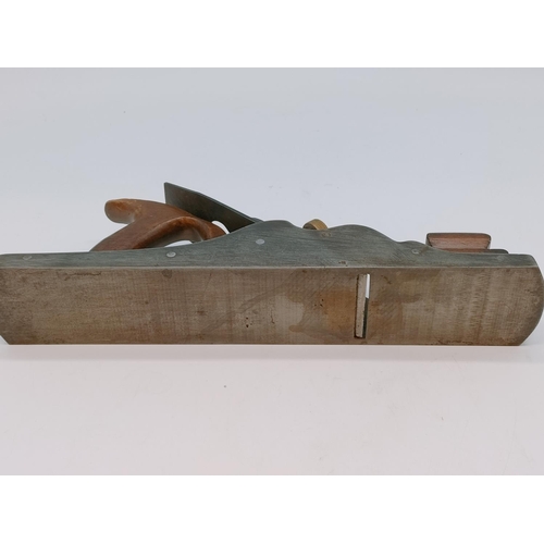 10 - Vintage Alex Mathieson & Son Wood and Brass Plane. 37cm Long.