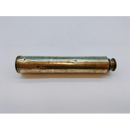 3 - Salom & Co Edinburgh, Brass 4 Draw Telescope. Crack to 1 Lens. 78cm Long when Open, 26cm when Closed... 