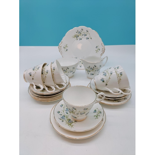 Royal Stuart 21 Piece Fine Bone China Part Tea Set with a Harebell