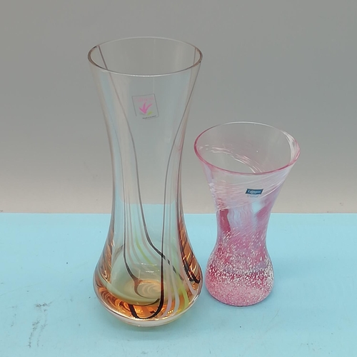 551 - Caithness Glass Vases (2). Tallest being 18cm.