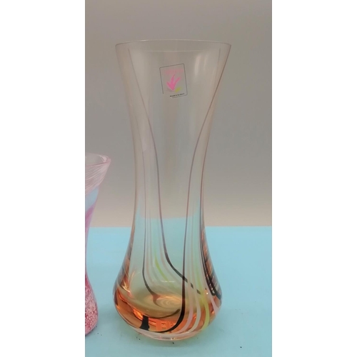 551 - Caithness Glass Vases (2). Tallest being 18cm.