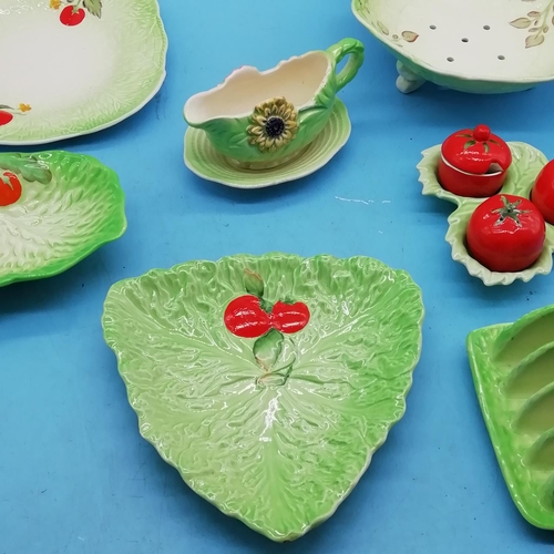 552 - Collection of Ceramic Salad Ware from Various Factories. Toast Rack A/F.