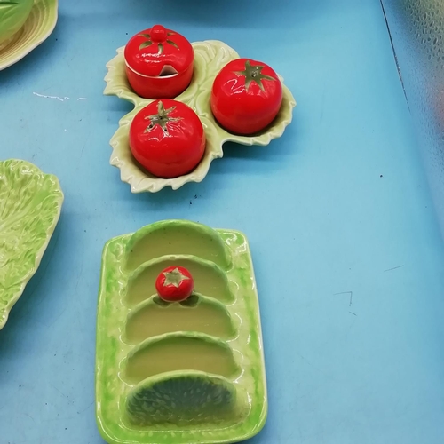 552 - Collection of Ceramic Salad Ware from Various Factories. Toast Rack A/F.