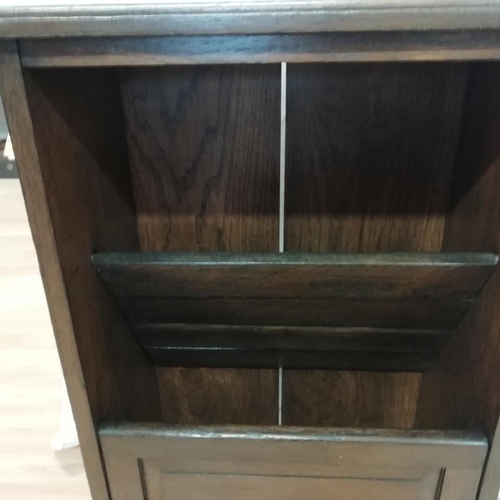 561 - Single Shelf Modern Music/Paper Cabinet. 76cm High, 46cm x 26cm. Collection Only.