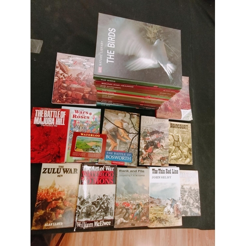 569 - Collection of Books to include Nature Library Books (14) plus Pre 1914 Battles and Wars Books.