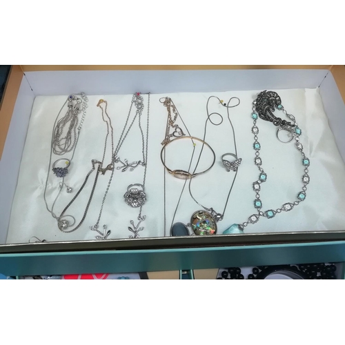 573 - Fortnum & Mason Casket containing Quantity of Fashion Jewellery.