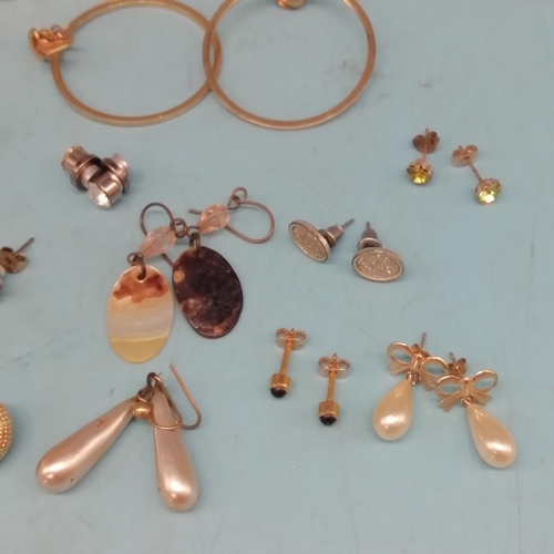 575 - 17 Pairs of Fashion Earrings - Pierced and Clipped.
