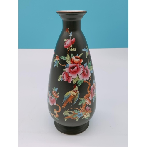 605 - Crown Devon Fieldings 24cm Vase in the 'Victorian' Pattern