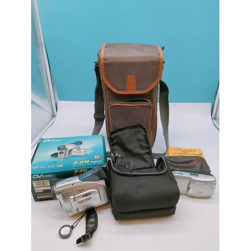 610 - Digital Video Camcorder, Olympus Camera plus Camera Case.