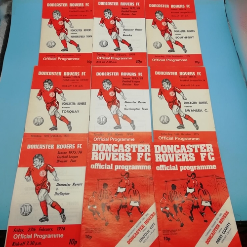 20A - Selection of Approx 50 Doncaster Rovers FC 1970's Football Programmes.