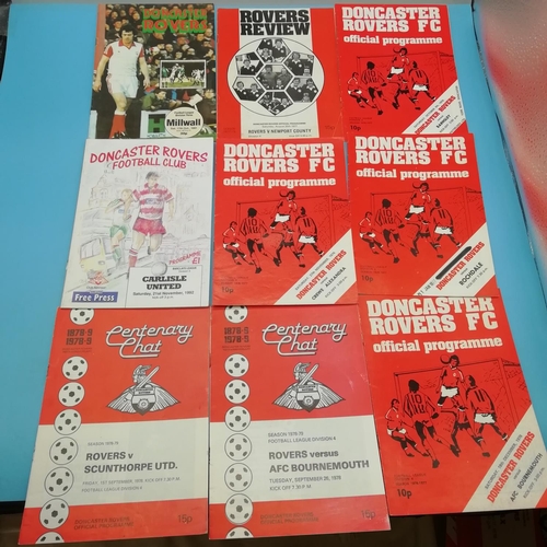 20A - Selection of Approx 50 Doncaster Rovers FC 1970's Football Programmes.