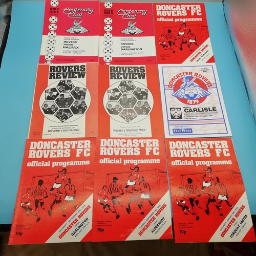 20A - Selection of Approx 50 Doncaster Rovers FC 1970's Football Programmes.