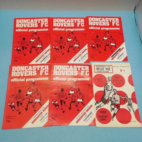 20A - Selection of Approx 50 Doncaster Rovers FC 1970's Football Programmes.