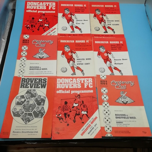 20A - Selection of Approx 50 Doncaster Rovers FC 1970's Football Programmes.