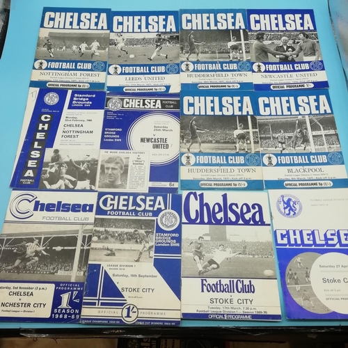 25A - Selection of Approx 60 Chelsea FC 1960's/1970's Football Programmes.