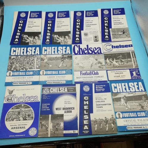 25A - Selection of Approx 60 Chelsea FC 1960's/1970's Football Programmes.