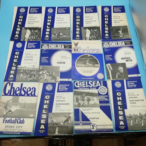 25A - Selection of Approx 60 Chelsea FC 1960's/1970's Football Programmes.