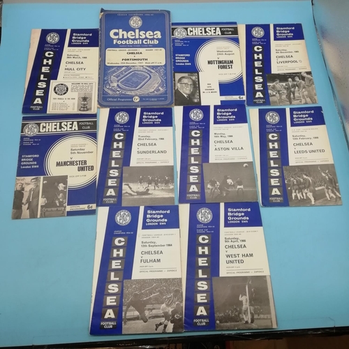 25A - Selection of Approx 60 Chelsea FC 1960's/1970's Football Programmes.