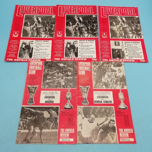 30A - Selection of Approx 20 Liverpool FC 1960's/1970's Football Programmes.