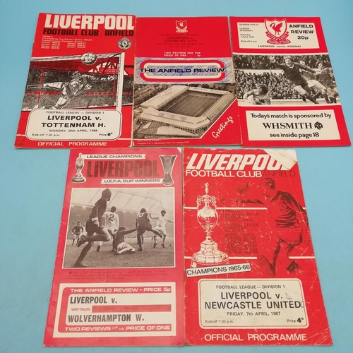 30A - Selection of Approx 20 Liverpool FC 1960's/1970's Football Programmes.