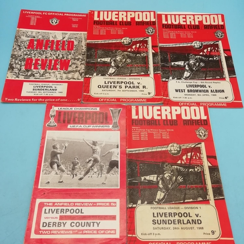 30A - Selection of Approx 20 Liverpool FC 1960's/1970's Football Programmes.