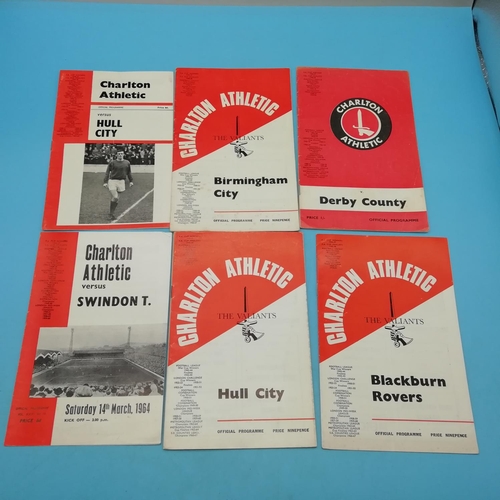 35A - Collection of Approx 36 Charlton Athletic FC 1960's/1970's Football Programmes.