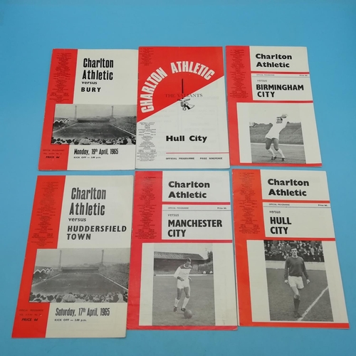 35A - Collection of Approx 36 Charlton Athletic FC 1960's/1970's Football Programmes.