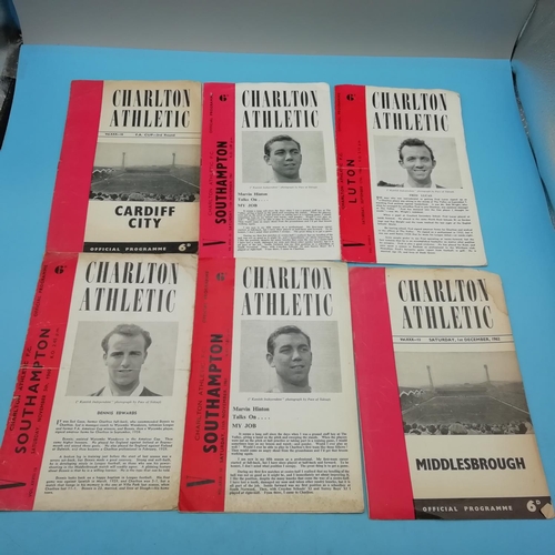 35A - Collection of Approx 36 Charlton Athletic FC 1960's/1970's Football Programmes.