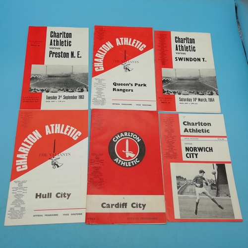 35A - Collection of Approx 36 Charlton Athletic FC 1960's/1970's Football Programmes.