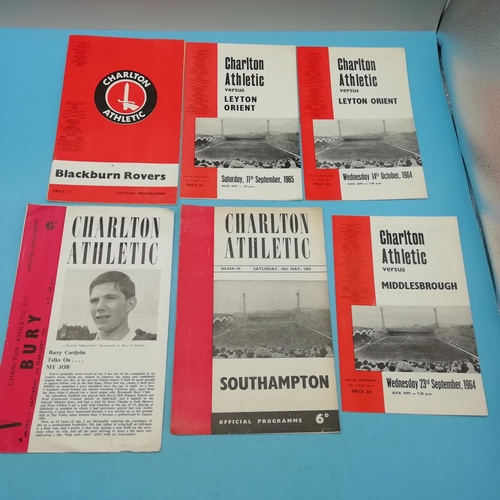 35A - Collection of Approx 36 Charlton Athletic FC 1960's/1970's Football Programmes.