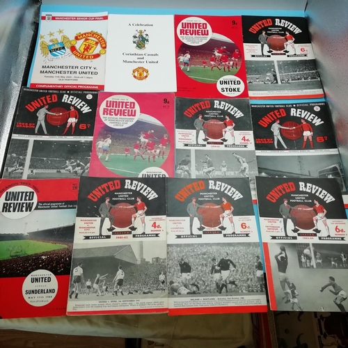 45A - Collection of Approx 60 Manchester United FC 1960's/1970's Football Programmes including European Ex... 