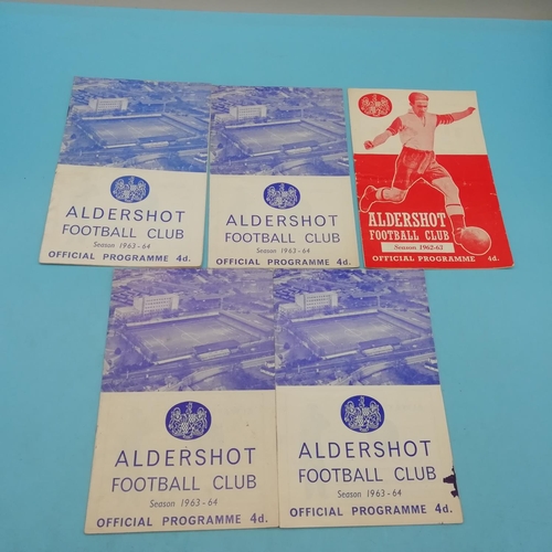 50A - Collection of Approx 20 Aldershot FC 1960's Football Programmes.