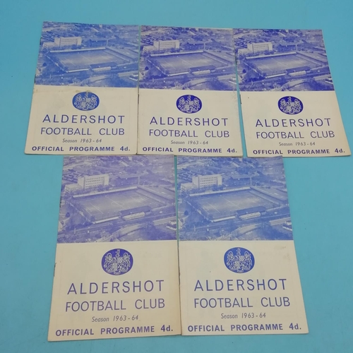 50A - Collection of Approx 20 Aldershot FC 1960's Football Programmes.