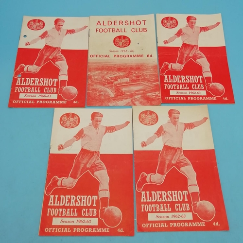 50A - Collection of Approx 20 Aldershot FC 1960's Football Programmes.