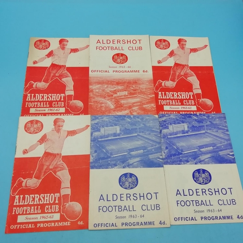 50A - Collection of Approx 20 Aldershot FC 1960's Football Programmes.