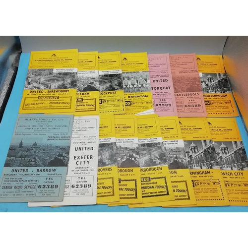 599 - Collection of Approx 15 Oxford United Football Programmes.