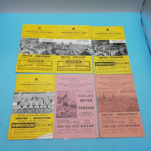 599 - Collection of Approx 15 Oxford United Football Programmes.