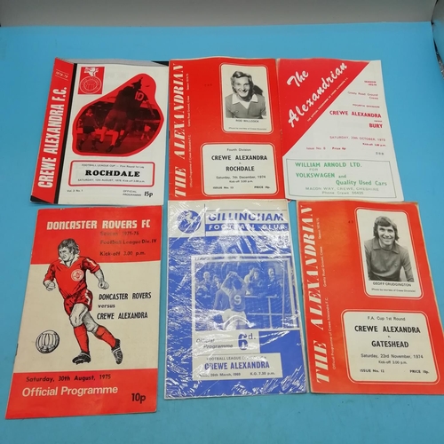 600 - Collection of Approx 70 Crewe Alexandra FC mostly 1980's/1990's Football Programmes