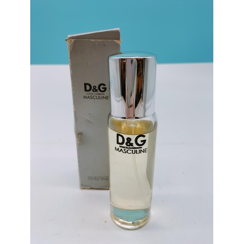 265 - Discontinued Dolce & Gabbana 'Masculine' 100ml Eau de Toilette Spray. Box Opened. Looks Full.