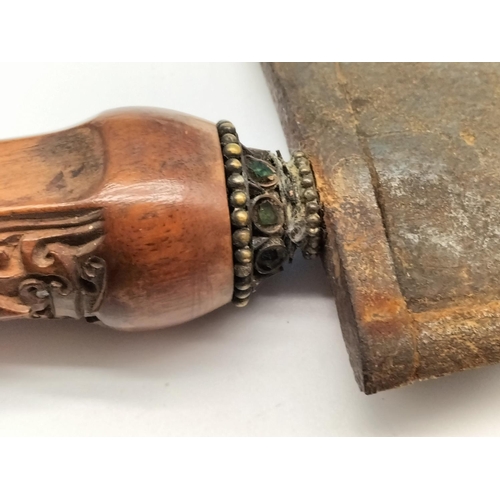 69 - Antique Indonesian Keris with Scabbard. Overall Length 47cm.