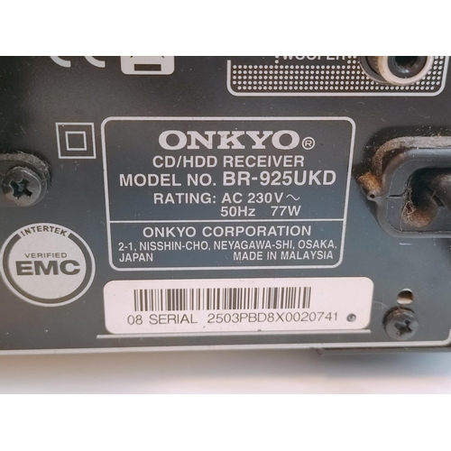 100 - ONKYO CD/HDD Receiver BR-925 UKD. W/O.