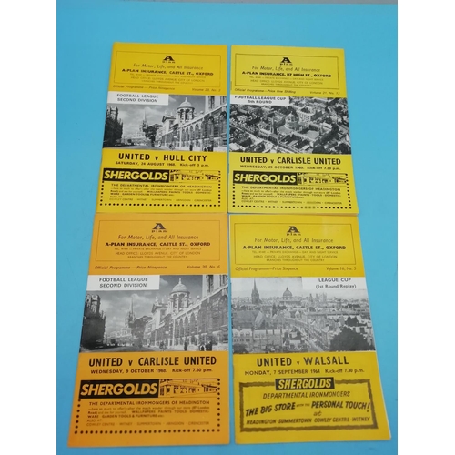 100A - Collection of Approx 15 Oxford United Football Programmes including Rare Friendly v Valkeakosken Hak... 