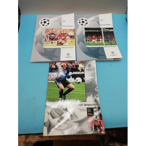110A - Collection of Approx 17 UEFA Champions League Official Football Magazines.