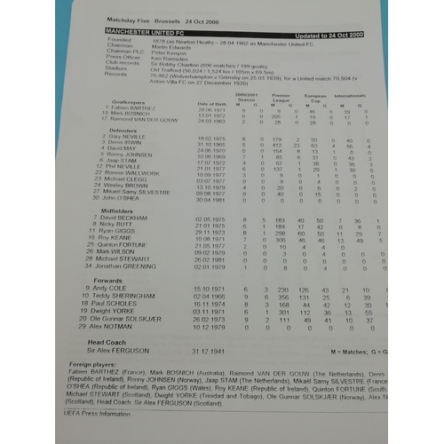 110A - Collection of Approx 17 UEFA Champions League Official Football Magazines.