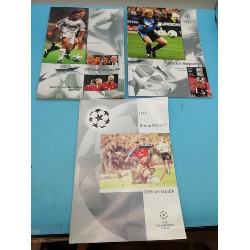 110A - Collection of Approx 17 UEFA Champions League Official Football Magazines.