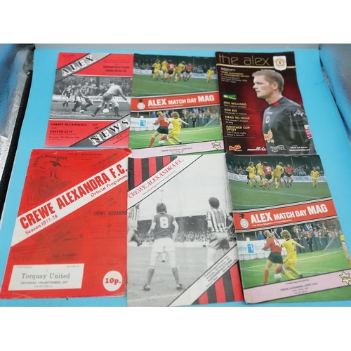 115A - Collection of Approx 80 Crewe Alexandra FC Football Programmes. Various Years.
