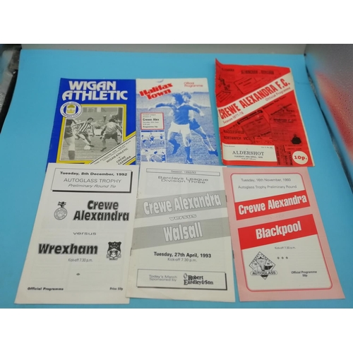 115A - Collection of Approx 80 Crewe Alexandra FC Football Programmes. Various Years.